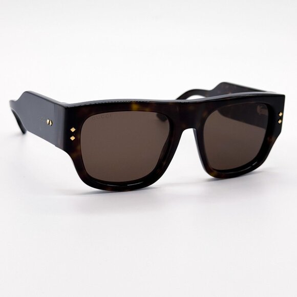NEW GUCCI GG1262S 002 SUNGLASSES UNISEX HAVANA EYEWEAR - Picture 3 of 10